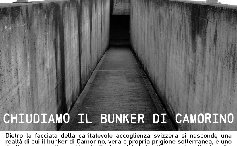 Comunicato del collettivo R-esistiamo sulla pseudo chiusura del bunker di Camorino.